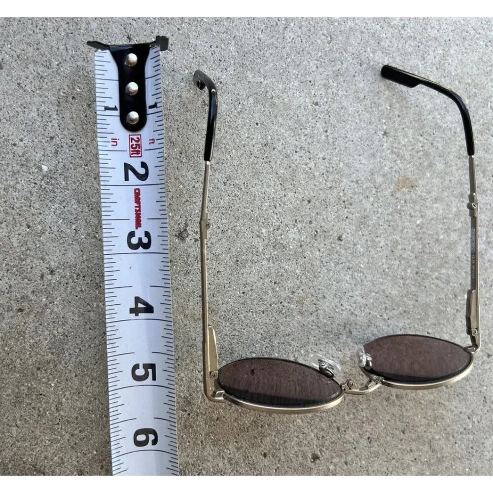 Vintage Foster Grant Style RFS107  Cliff Booth Gold Aviator Sunglasses 70’s